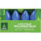 Home Impressions C7 Blue Ceramic 125V Replacement Light Bulb (4-Pack) Image 2