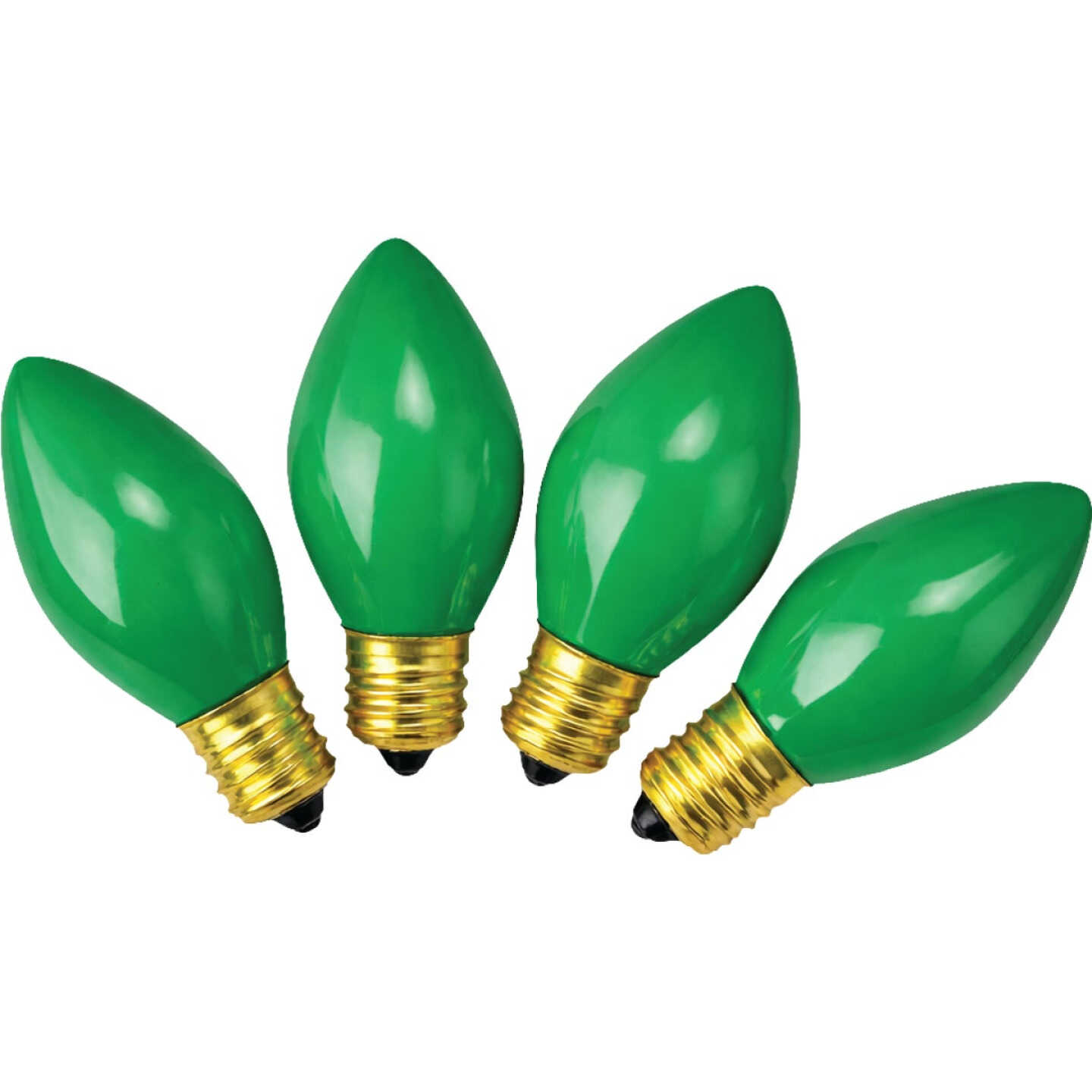 Home Impressions C7 Green Ceramic 125V Replacement Light Bulb (4-Pack) Image 1