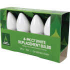 Home Impressions C7 White Ceramic 125V Replacement Light Bulb (4-Pack) Image 3