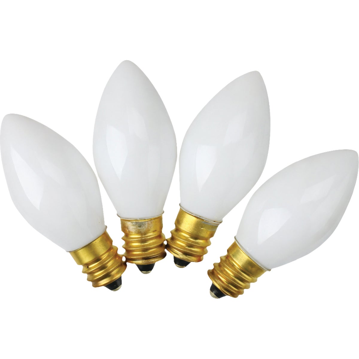 Home Impressions C7 White Ceramic 125V Replacement Light Bulb (4-Pack)