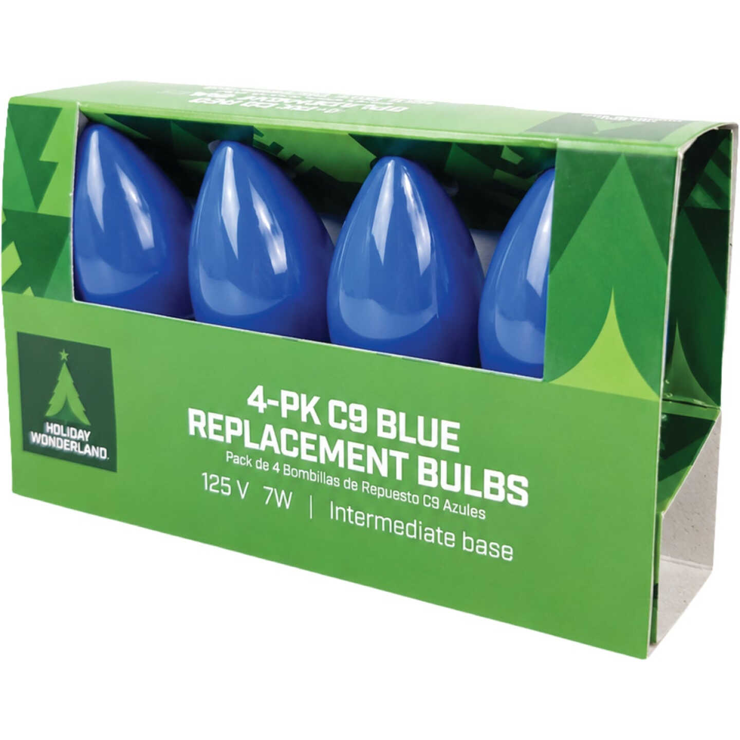 Home Impressions C9 Blue Ceramic 125V Replacement Light Bulb (4-Pack) Image 3