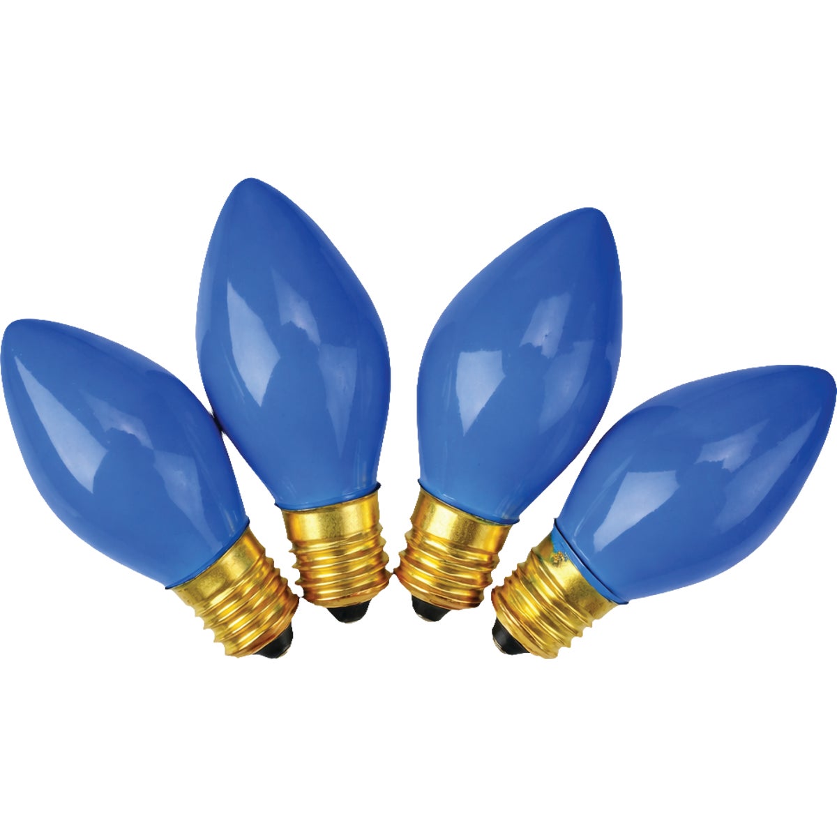 Home Impressions C9 Blue Ceramic 125V Replacement Light Bulb (4-Pack)
