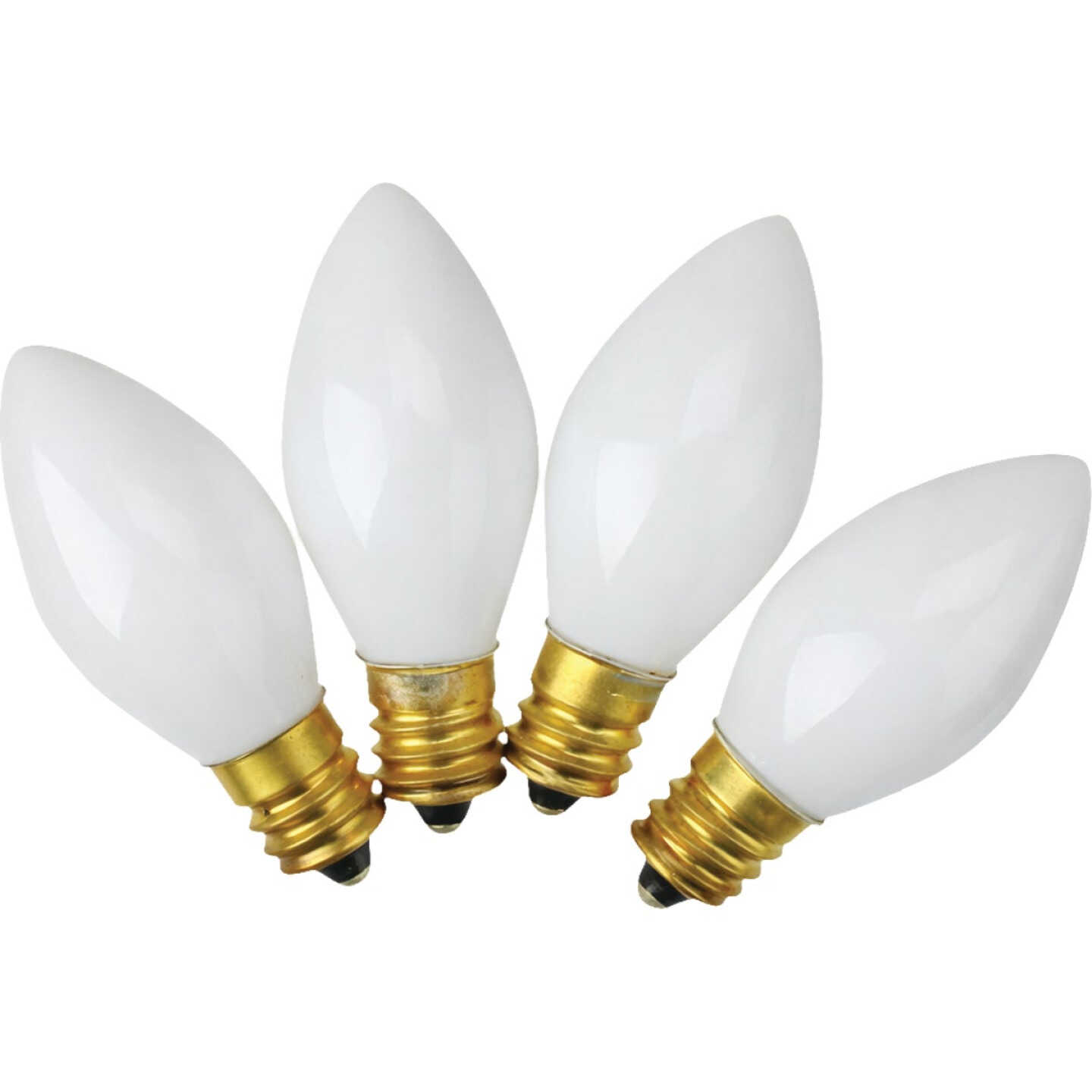 Home Impressions C9 White Ceramic 125V Replacement Light Bulb (4-Pack) Image 1