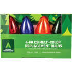 Home Impressions C9 Multi Transparent 125V Replacement Light Bulb (4-Pack) Image 2
