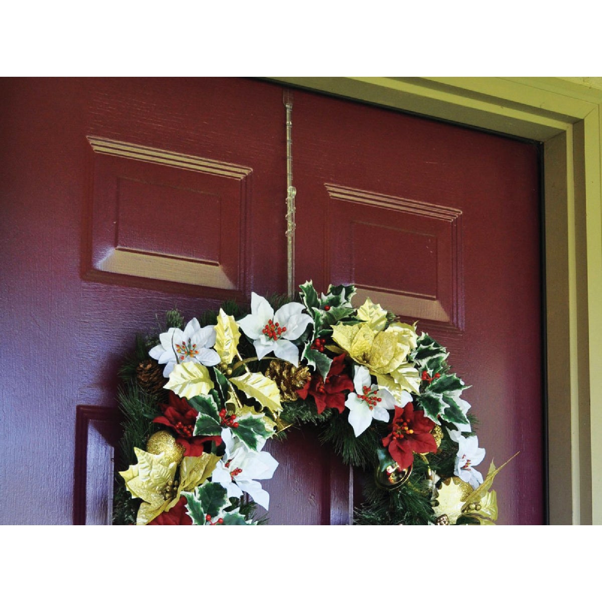 Adams 14 In. to 24 In. Adjustable Resin Wreath Hanger Image 2