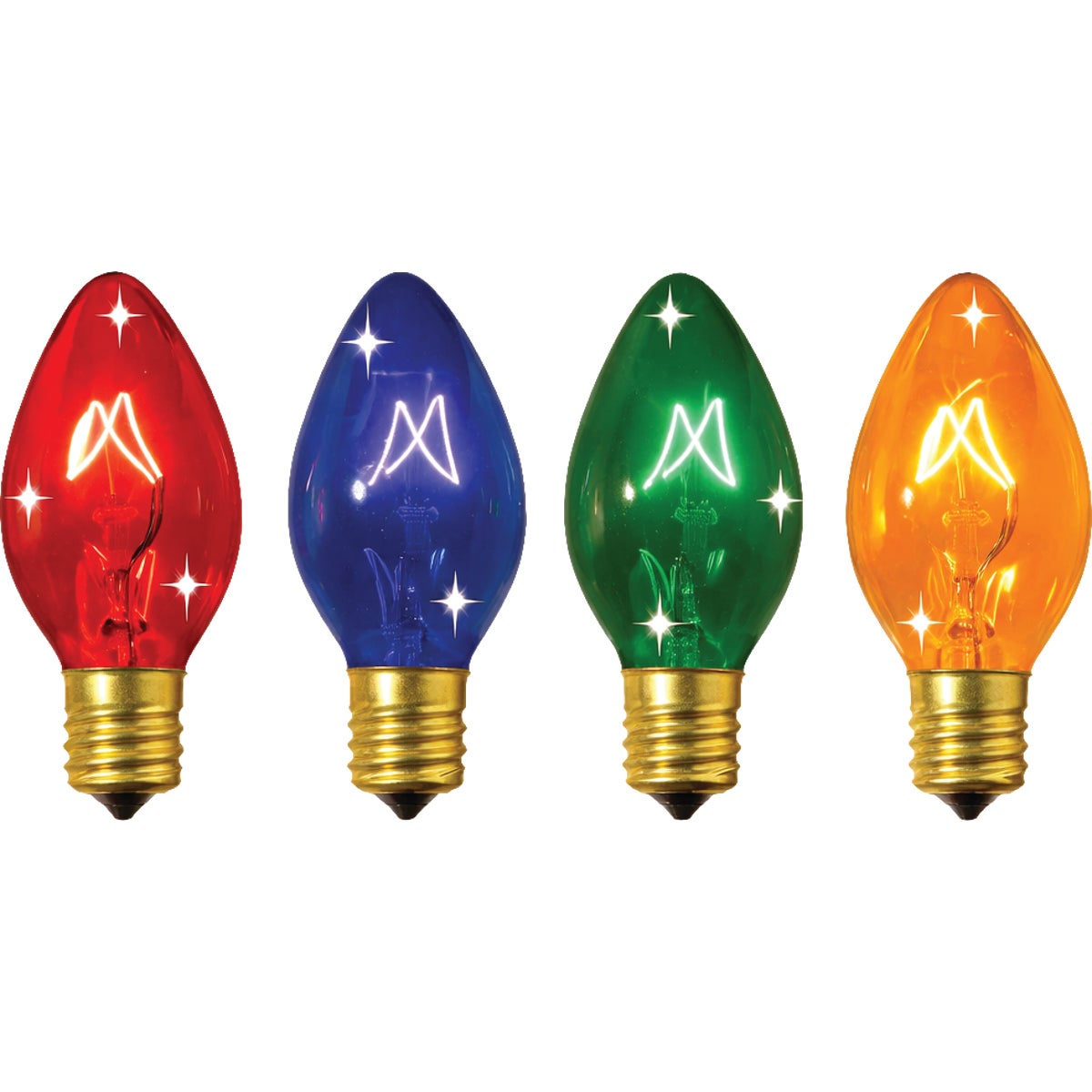 Home Impressions C9 Multi Twinkle 125V Replacement Light Bulb (4-Pack) Image 1