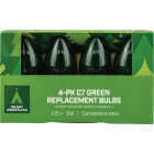 Home Impressions C7 Green Transparent 125V Replacement Light Bulb (4-Pack) Image 2