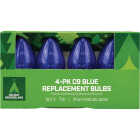 Home Impressions C9 Blue Transparent 125V Replacement Light Bulb (4-Pack) Image 2