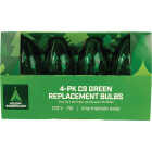 Home Impressions C9 Green Transparent 125V Replacement Light Bulb (4-Pack) Image 2