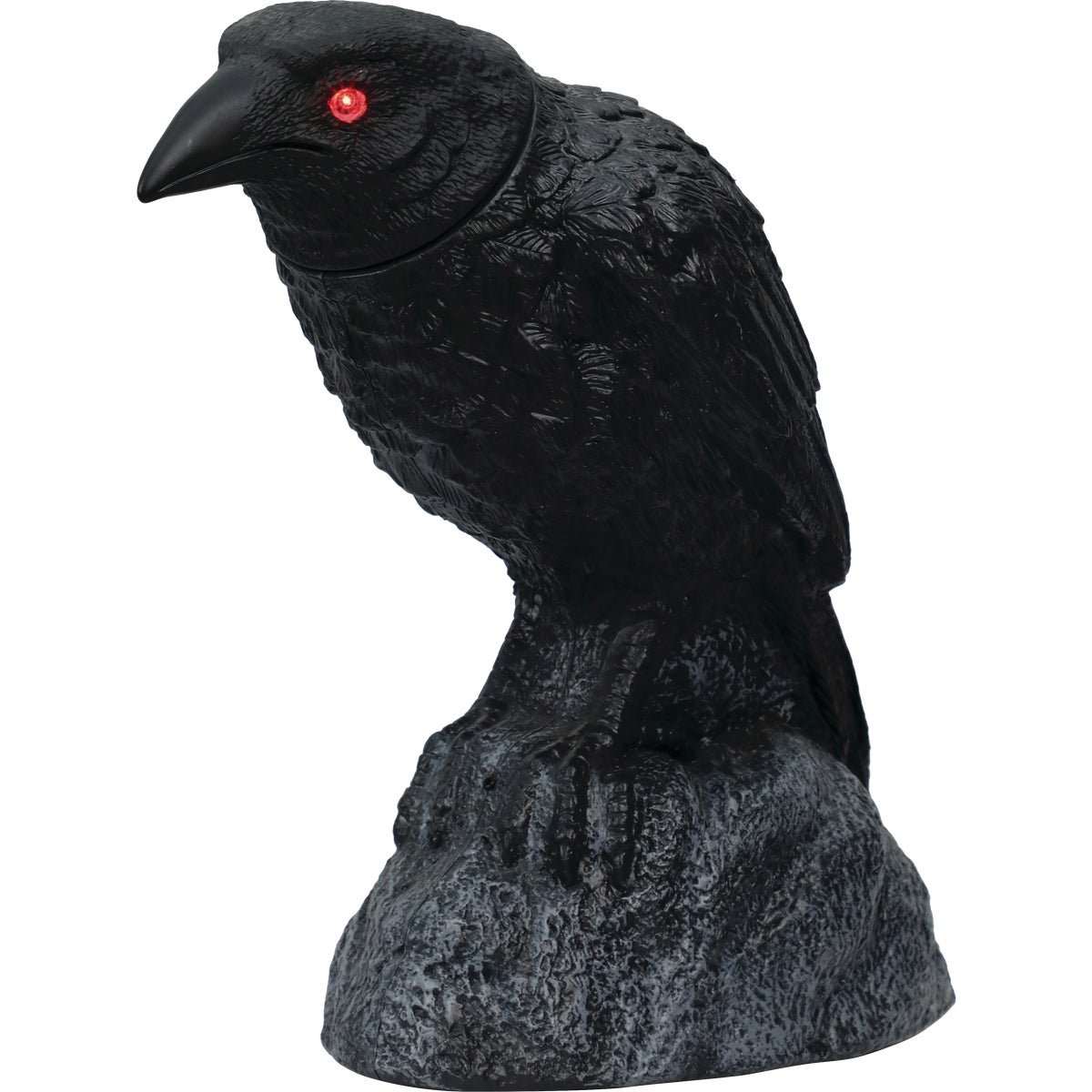 14.5 In. LED Head-Turning Lighted Raven Halloween Decoration