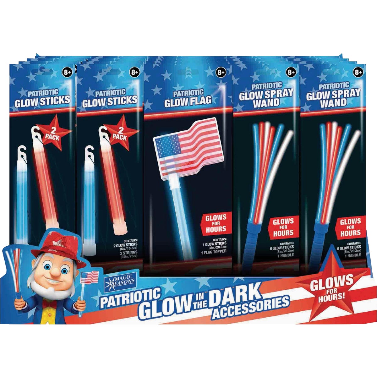 Magic Seasons Patriotic Glow Accessories Assortment (46-Piece)