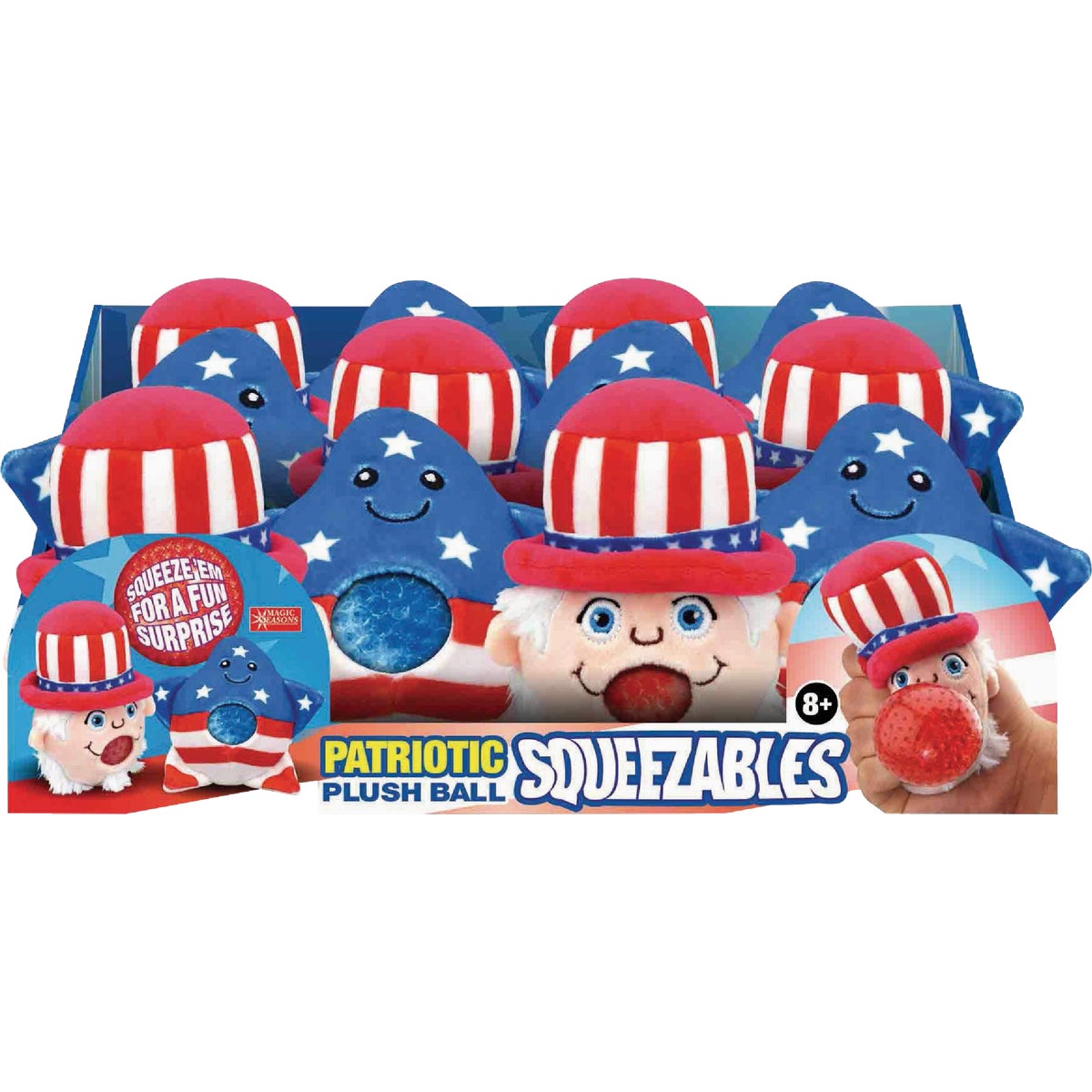 Magic Seasons Patriotic Squeezable Stress Toys