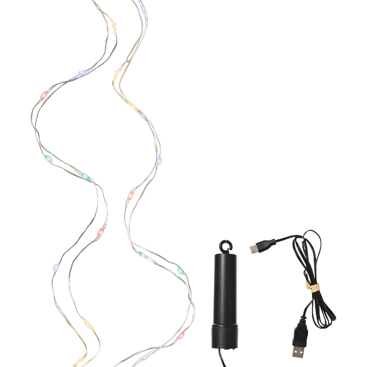 Lumineo 50-Bulb Multi Micro LED Duracharge Battery Operated Light Set Image 1