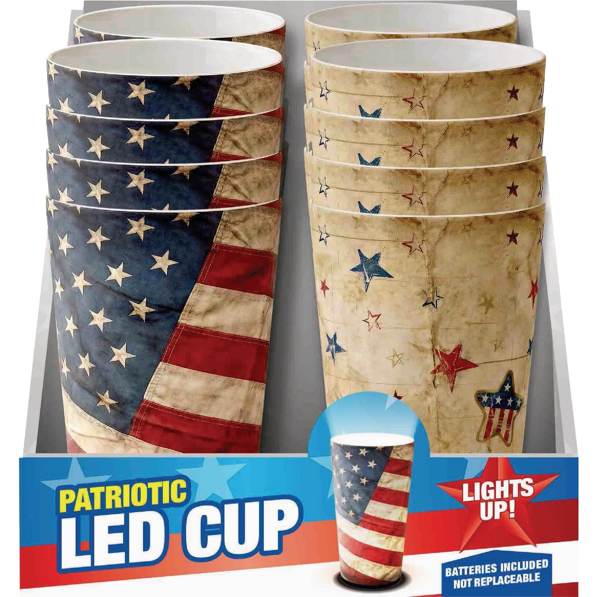 Magic Seasons Patriotic LED Light-Up Cup
