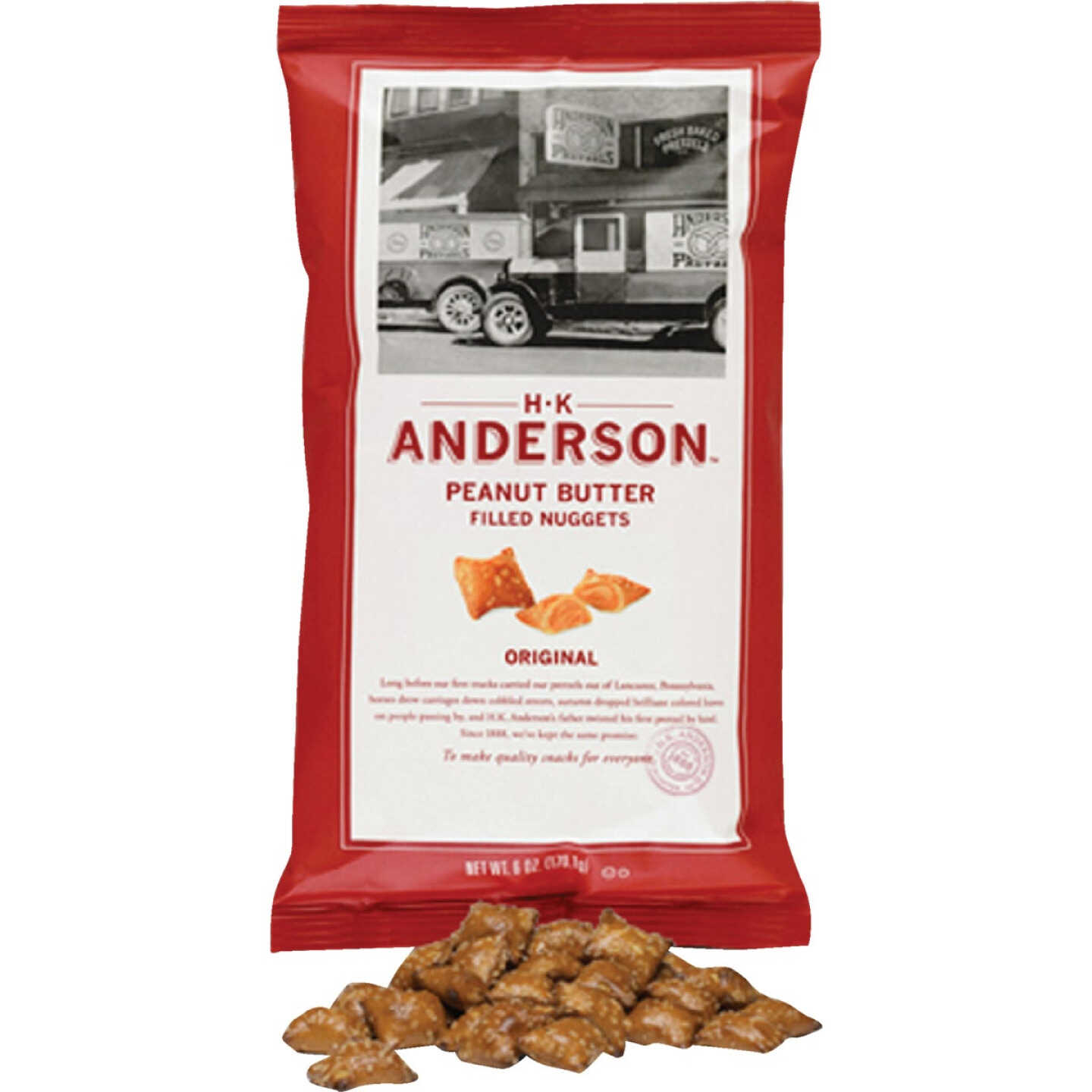 HK Anderson 5 Oz. Peanut Butter Filled Pretzel Nuggets Image 1