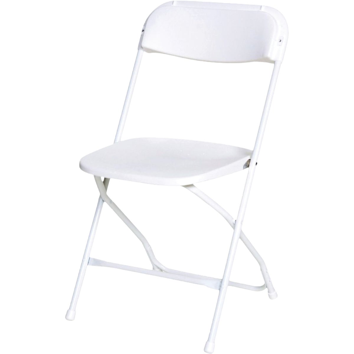 Pre Sales Inc. White Plastic Metal Frame Folding Chair Image 1