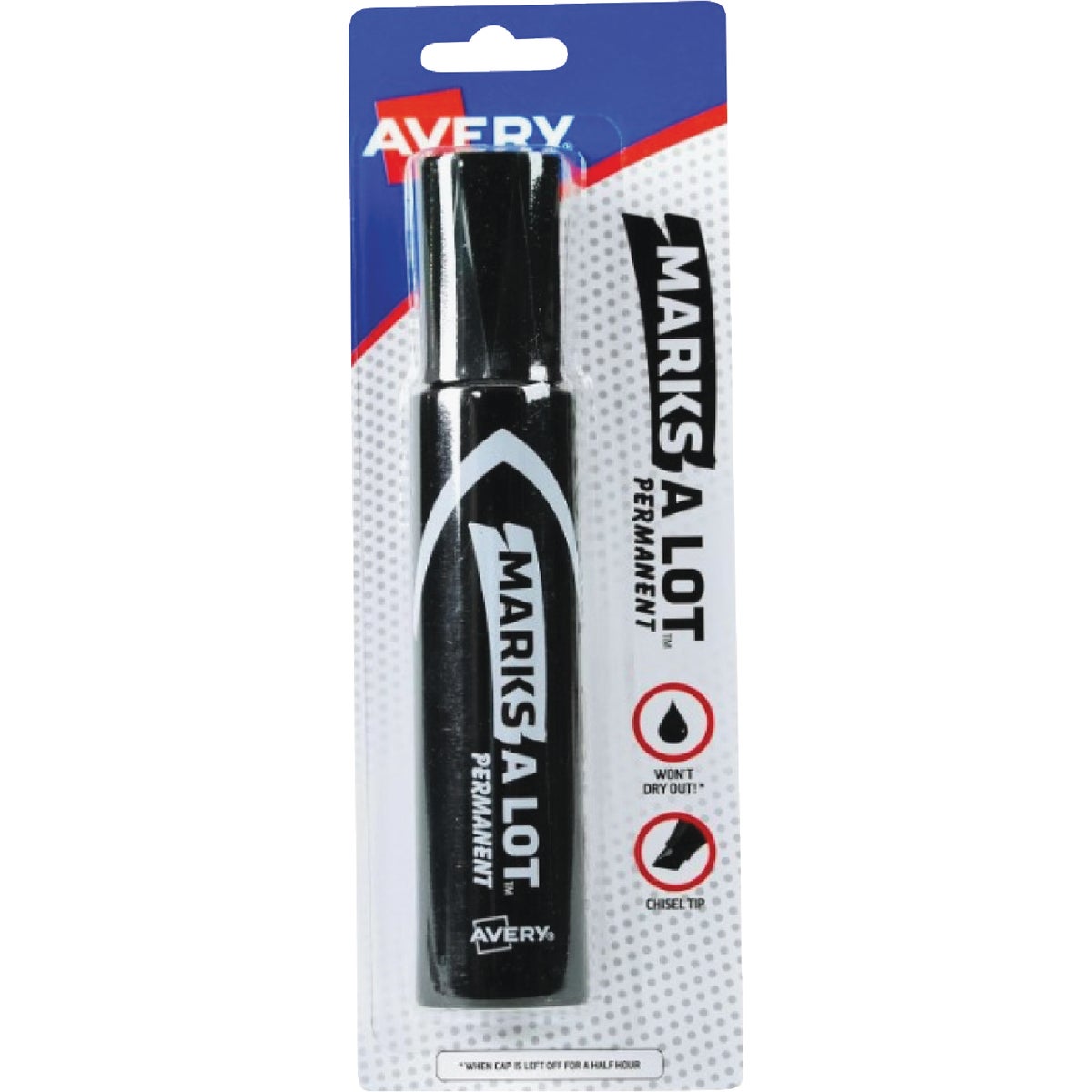 Marks-A-Lot Black Jumbo Chisel Tip Permanent Marker