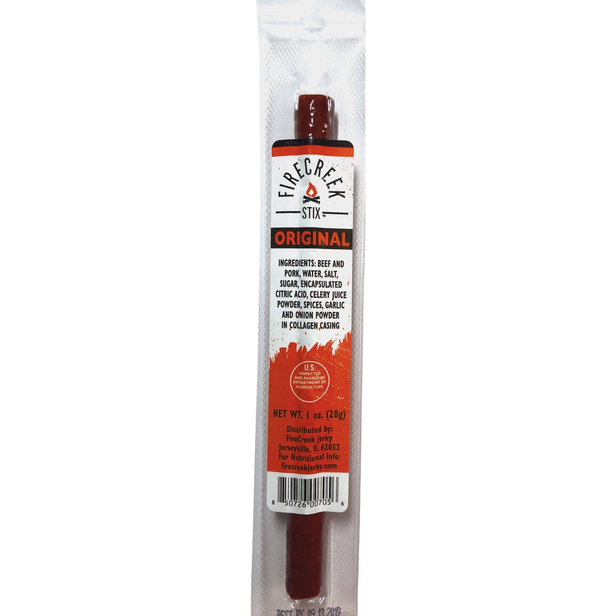FireCreek Snacks 1 Oz. Original Hickory Smoked Beef Stix Jerky