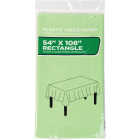 54 In. x 108 In. Lime Rectangular Plastic Table Cover Image 1
