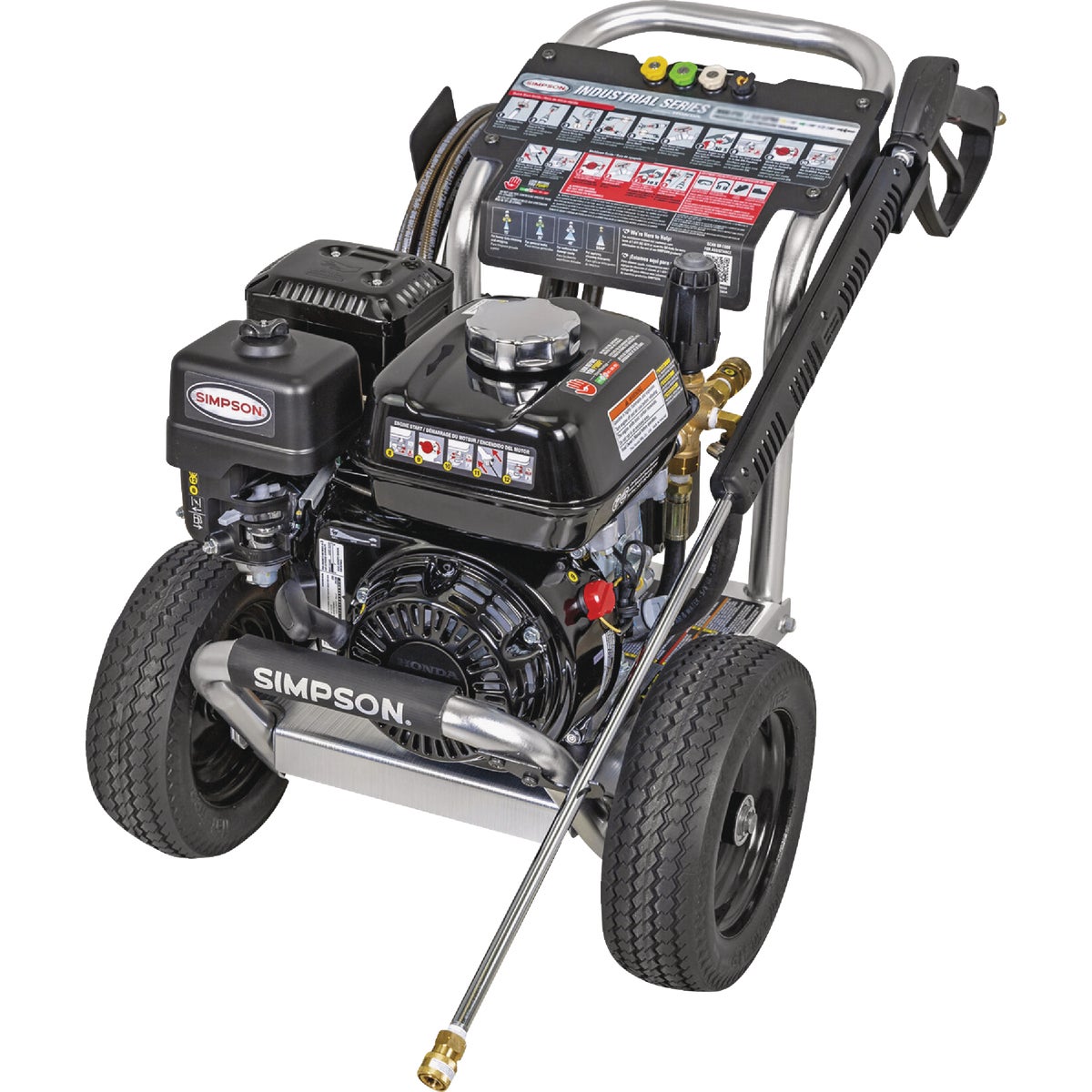 Simpson Rental Series 3500 PSI 3.5 GPM HONDA GX270 Engine Gas Cold Water Pressure Washer with UDOR Triplex Pump