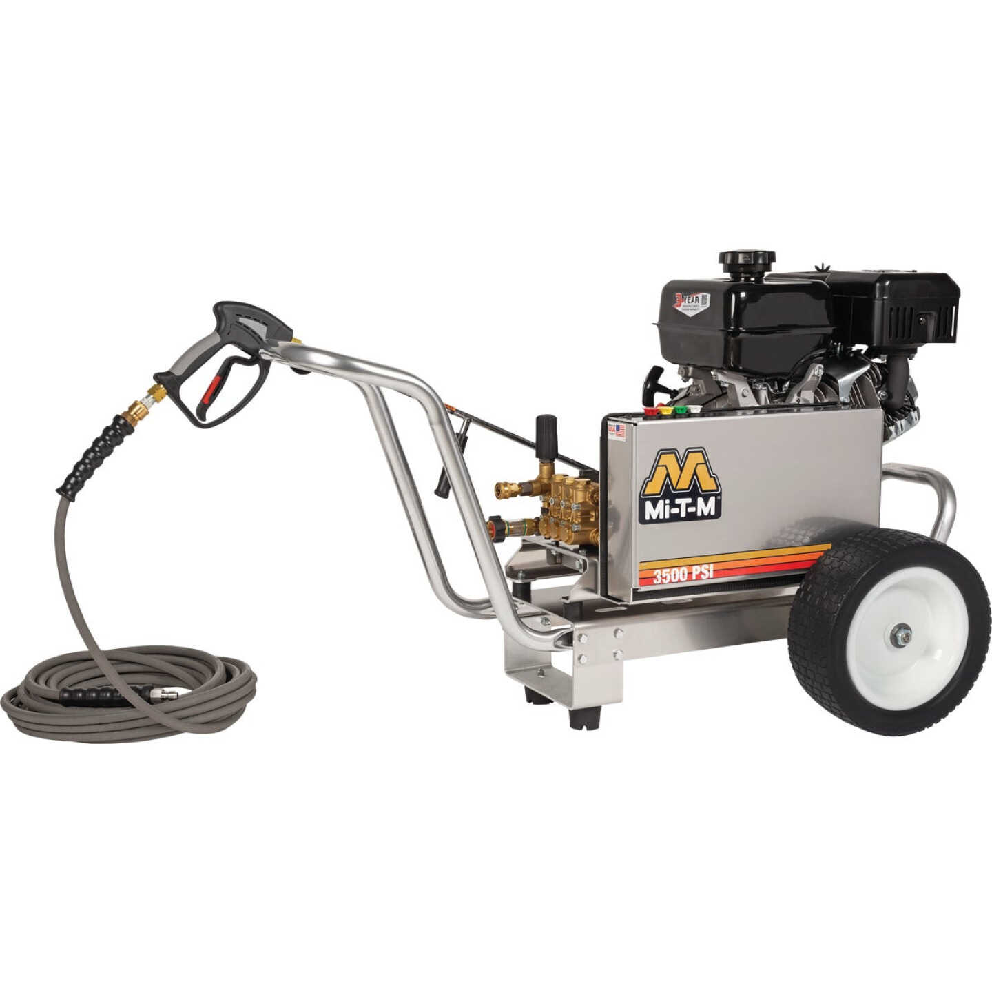 Mi-T-M CBA Aluminum Series 3500 psi 3.7 GPM Cold Water Portable Gas Pressure Washer Image 1