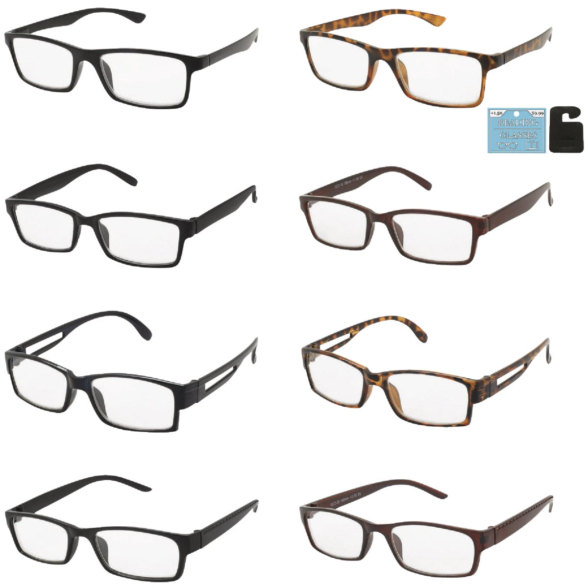 Shark Eyes Assorted Plastic Reading Glasses