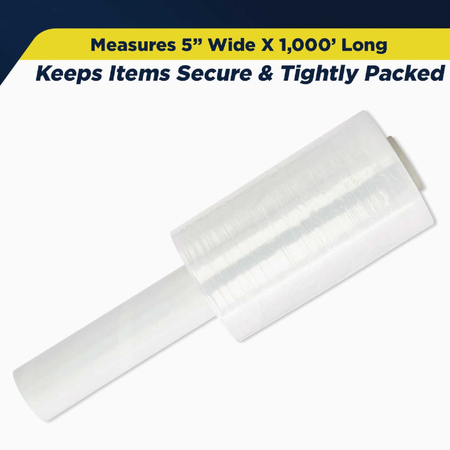 PackRite 5 In. x 1000 Ft. Stretch Wrap with Extended Handle Image 3