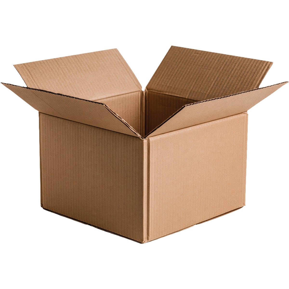 10 In. x 10 In. x 10 In. Plain Kraft Shipping Box Image 3
