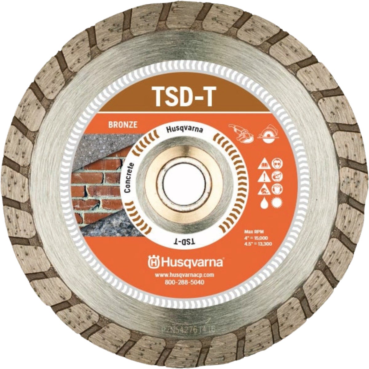 Husqvarna 4 In. Dri Disc Tacti-T Continuous Rim Diamond Blade