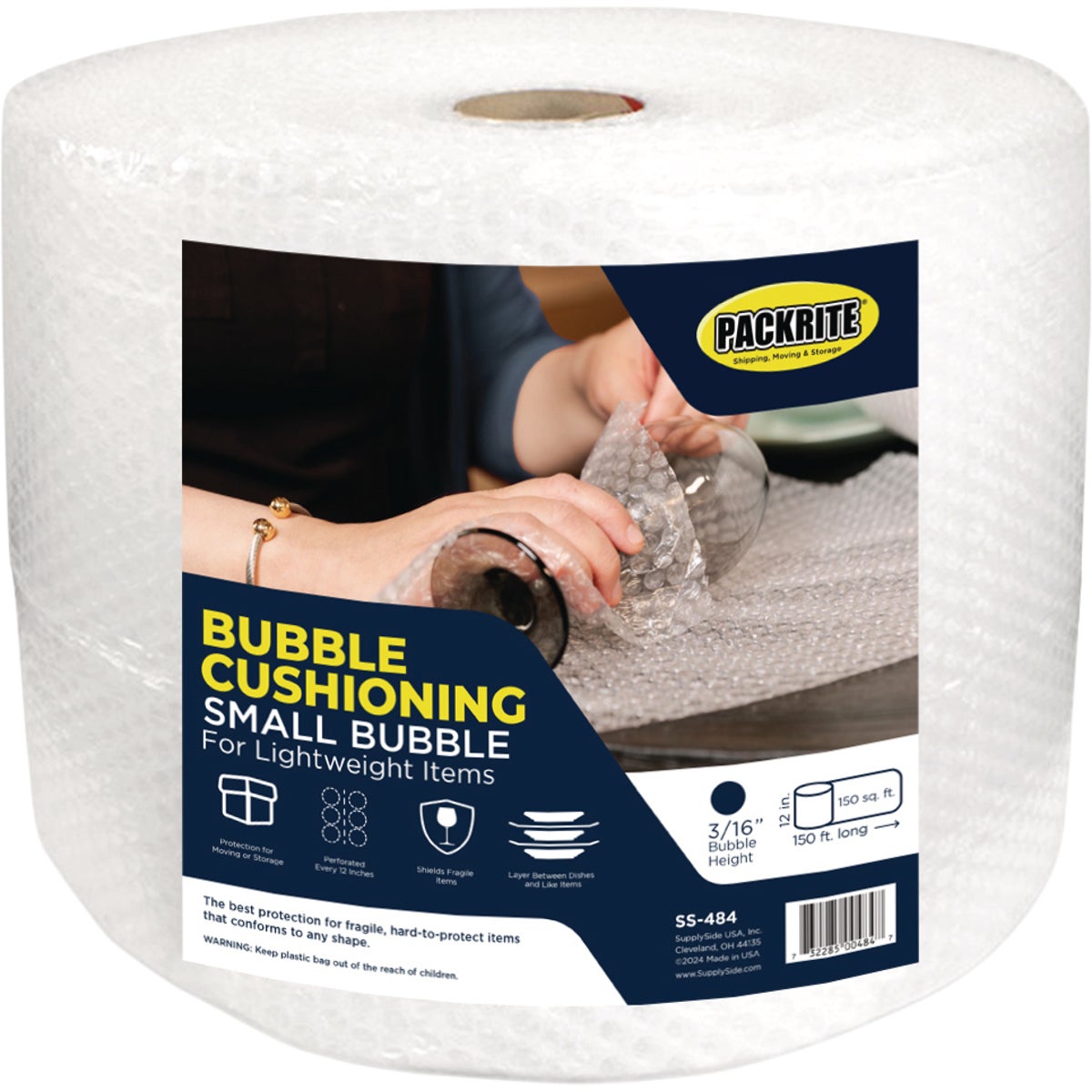 PackRite 3/16 In. Original Size Bubble Cushion, 12 In. x 150 Ft.
