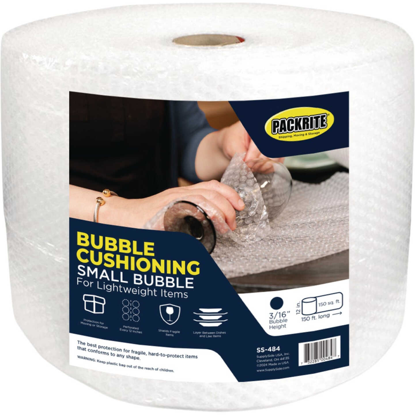 PackRite 3/16 In. Original Size Bubble Cushion, 12 In. x 150 Ft. Image 1