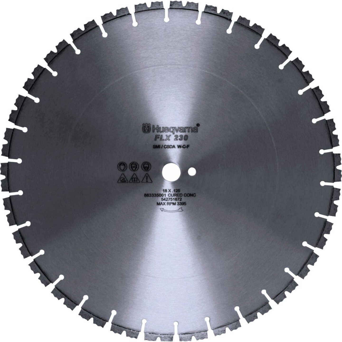 Husqvarna 18 In. FLX 230 Combo Segmented Rim Diamond Blade Image 1
