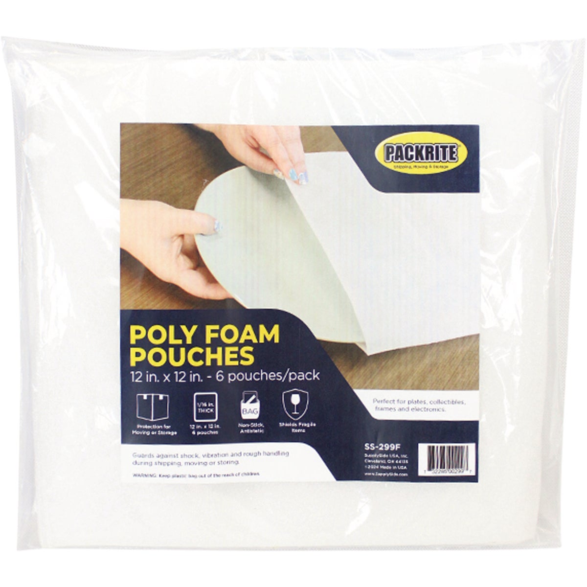 PackRite 12 In. x 12 In. Foam Pouch (6-Pack)