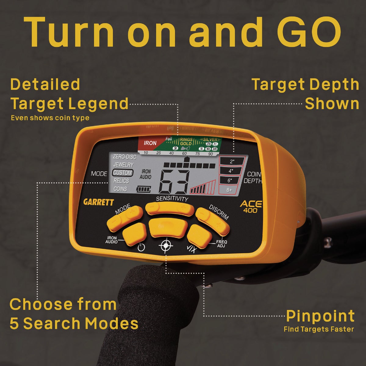 Garrett ACE 400 Metal Detector Image 6