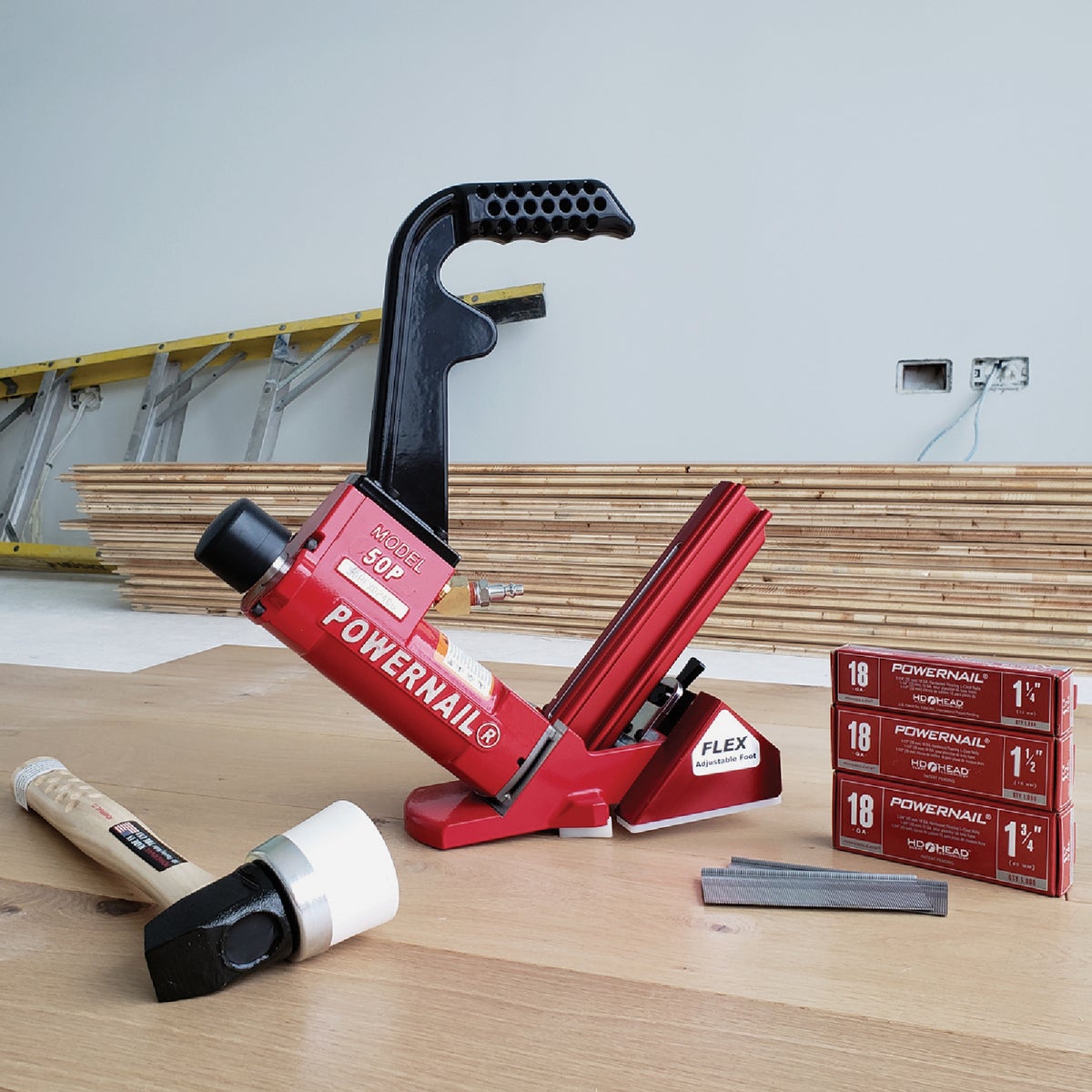 Powernail 18-Gauge Pneumatic Cleat Hardwood Floor Stapler Image 2